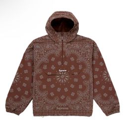 Supreme Reflective Bandana Anorak Brown Size Large
