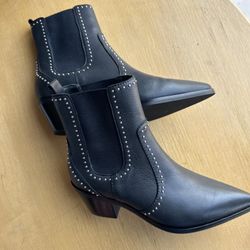 Paige Willa Studded Chelsea Boot in Black, Wow Great Price! Premium Brand