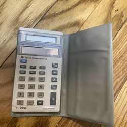 Vintage calculator Texas Instruments TI-1006 Light Powered Works!