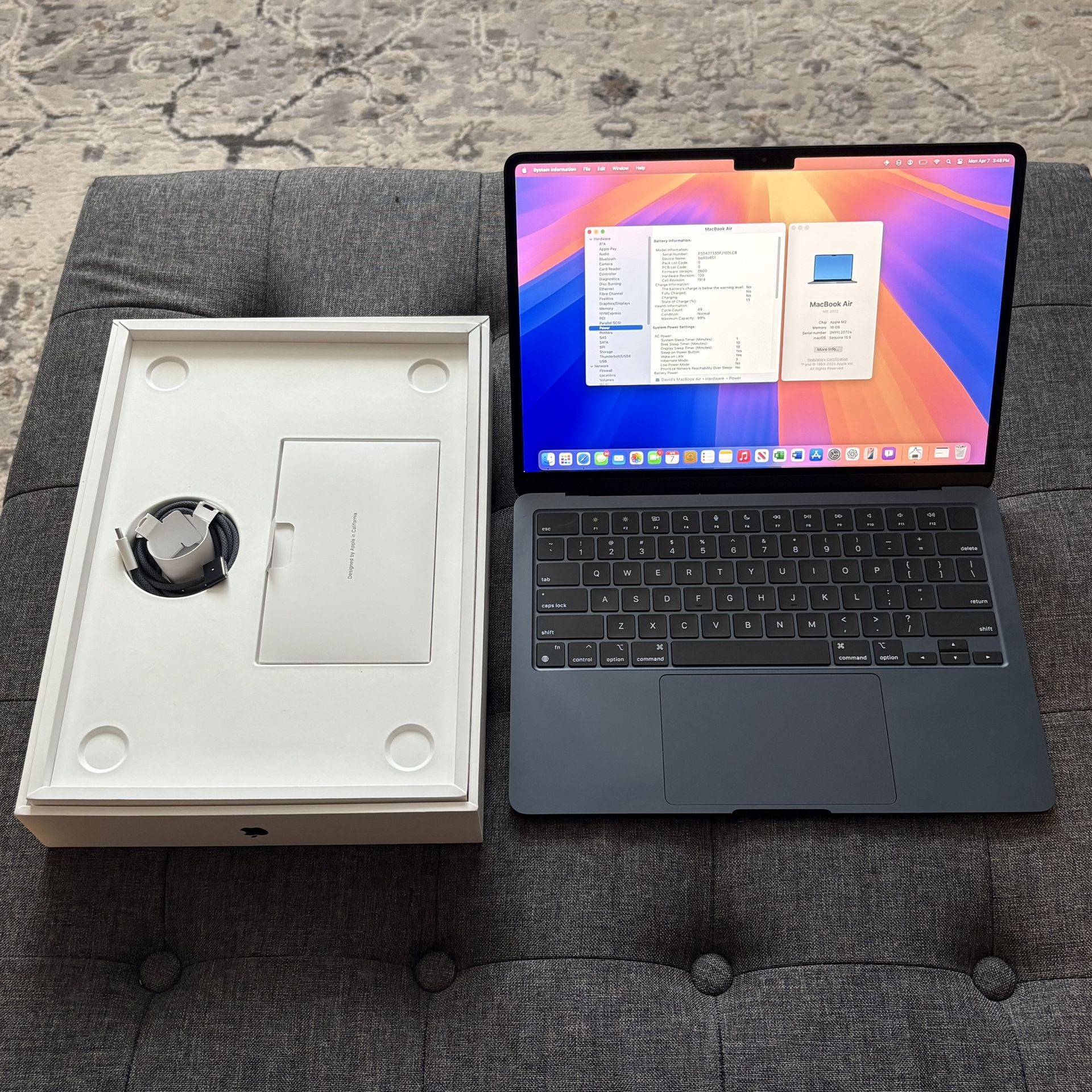 MacBook Air 2022 M2 16GB/512GB