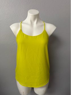 Naked Zebra Yellow Strappy Tank Top – Size Small