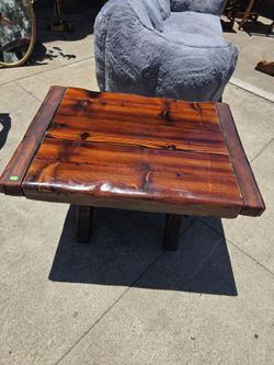rustic side table from Leigh Country