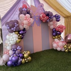 Butterfly Baby shower , Balloon Garland 