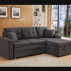New! Comfy Sofa Bed Sleeper !! With Storage !!