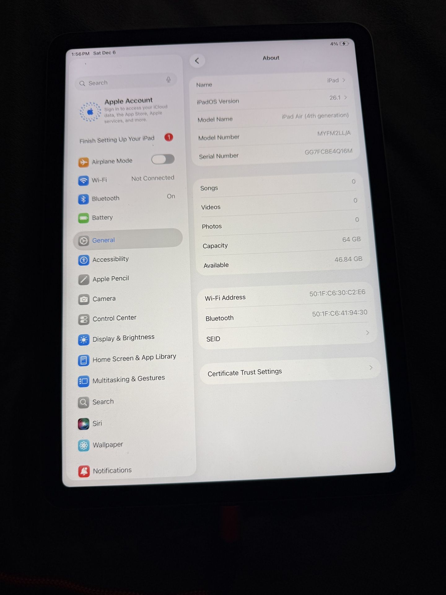 iPad Air 4th Gen