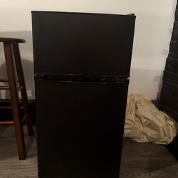 Two Door Mini Fridge with Freezer – Black