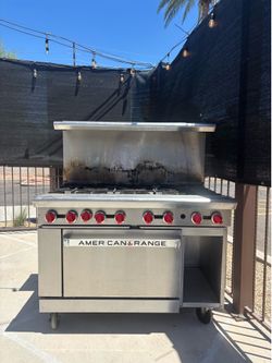 American Range 48” Commercial Gas Range – 8 Burners