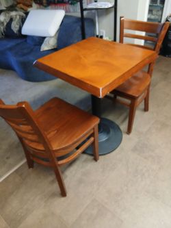 Table and 2 chairs