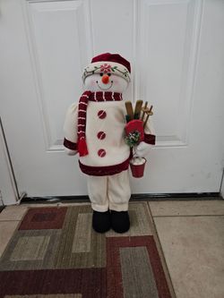 Christmas Snowman & Halloween Ghost Holiday Decorations