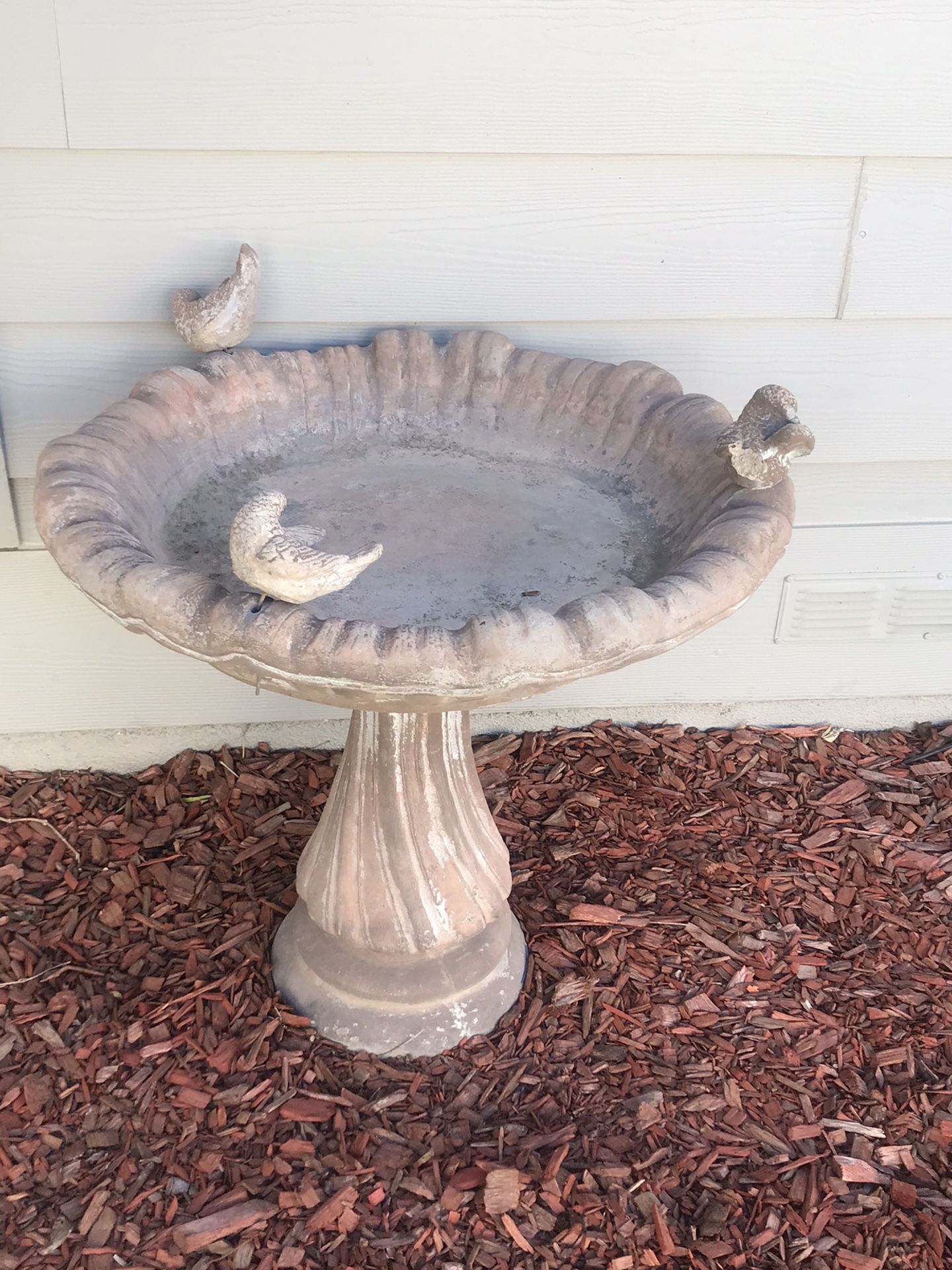 Concrete Bird Bath And Fountain