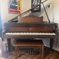 1920s Cable Baby Grand Piano 