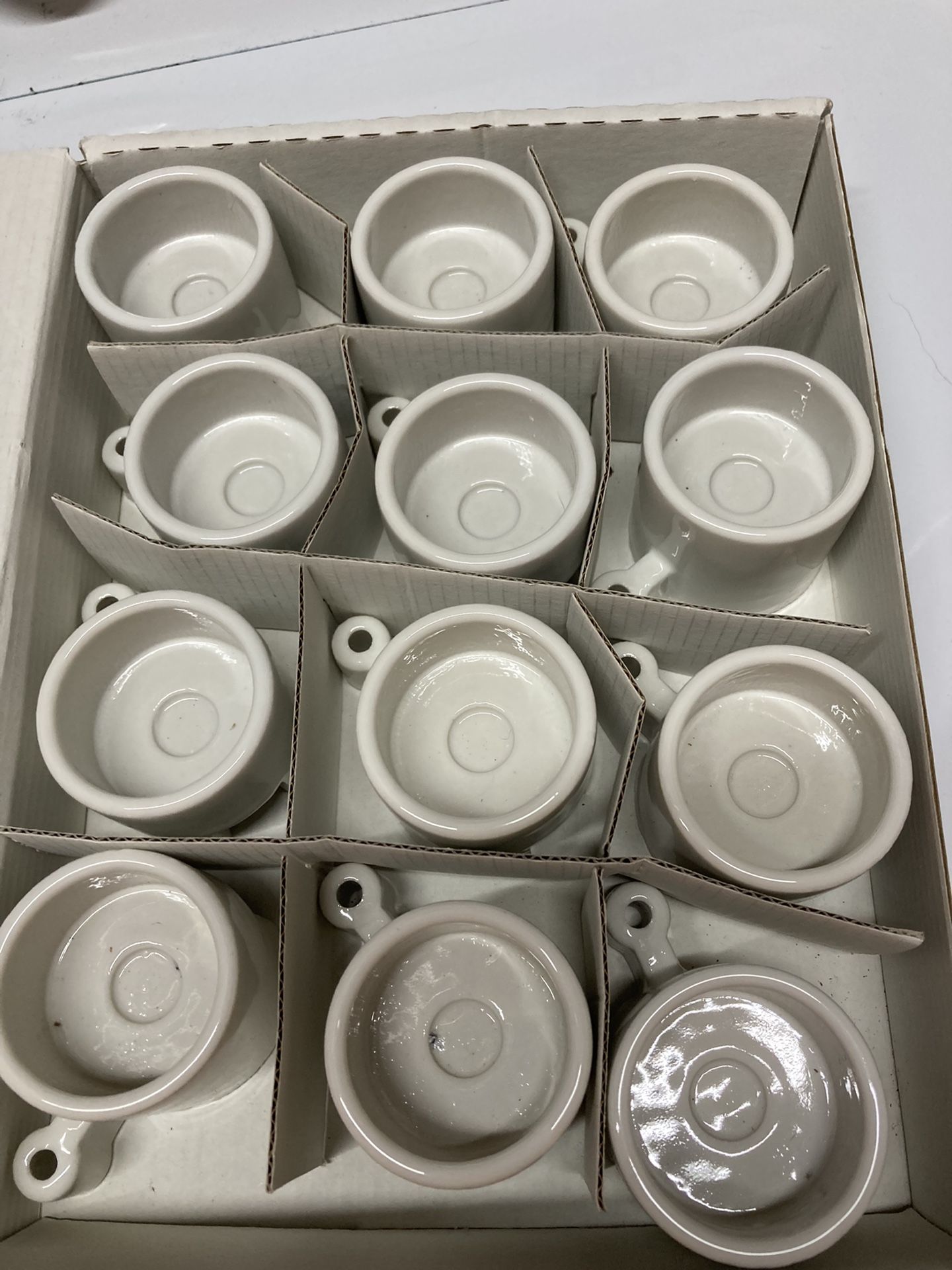 IKEA Ceramic white tea light candle holder set votive interlock