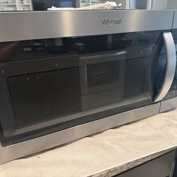 Stainless steel whirlpool microwave