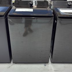 LG Black See-Through Lid Top Load Washer W/ Agitator WT8205CL At $500 Off MSRP!