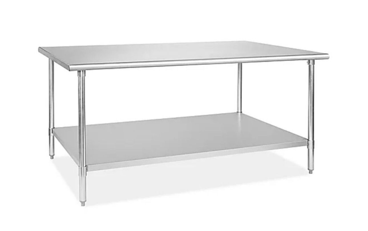 Three Stainless Steel Prepping Table