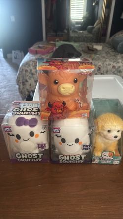 Crazy Fun Ghost Squishy & Squishy Toy Bundle