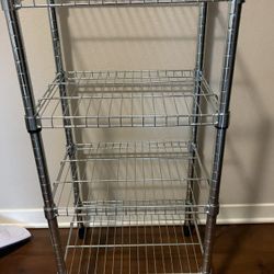Shelf unit, galvanized, 18 1/8x14x37 " 