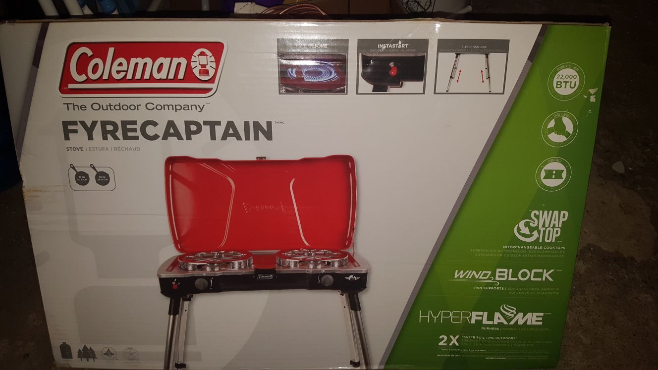 ***New Coleman Hyperflame Fyrecaptain Outdoor camping Stove***