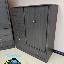 Grey Pacoima Chest Closet Ropero 