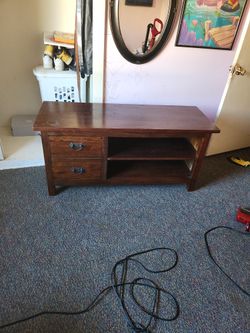 Hermosa Consola De Pura Madera 