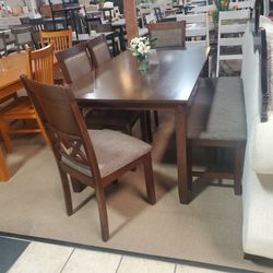 6pc Standard Height Dining Set 