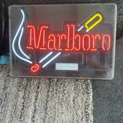 Neon Marlboro Sign 1997