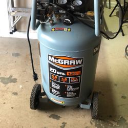 Mc GRAW Compressor/ 20 gal 135  From HARBOR FREIGHT 