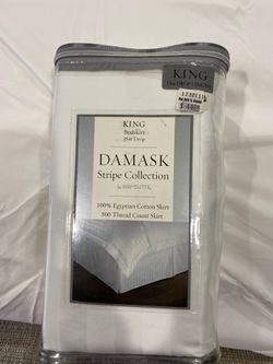 White King bedskirt 100% Egyptian Cotton 500 Thread count
