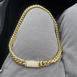 10K Gold Chain with 925 Silver Clasp
