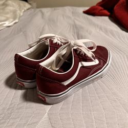 Burgundy Vans 