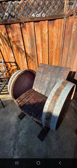 Winw Barrel Chair Rustic