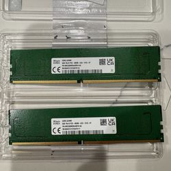 16GB (8GBx2) SK Hynix 1Rx16 DDR5 4800 Desktop Computer RAM Memory HMCG66MEBUA081N