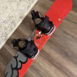 Rossignol Mini Pro 126 Snowboard Flow Bindings Snow Board Kid Kids