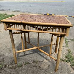 Small Bamboo Side Table 