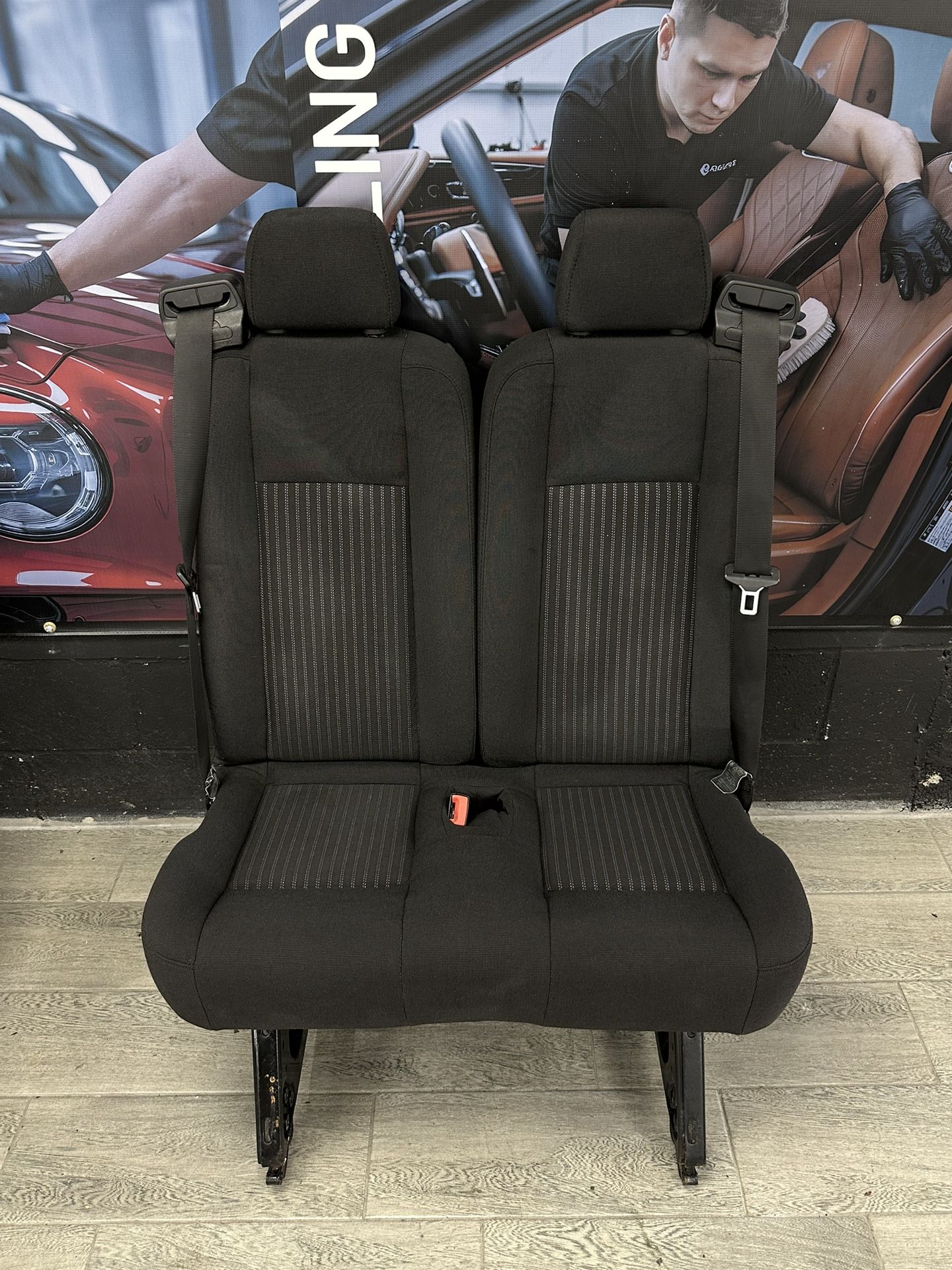 2015-2025 Ford Transit Seat Black Cloth 5th Row Center 15 PASSENGER
