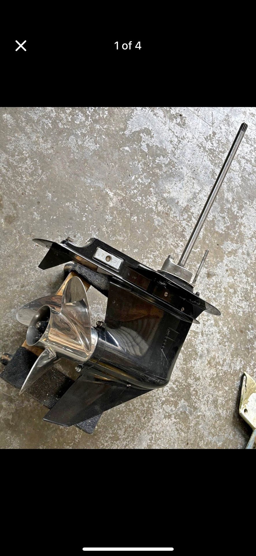 Mercury 125 lower unit with 5” riser