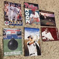 MLB pocket Schedule Lot of 5