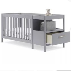 Delta Children Zoe 5 in 1 Convertab Crib And Changing Table