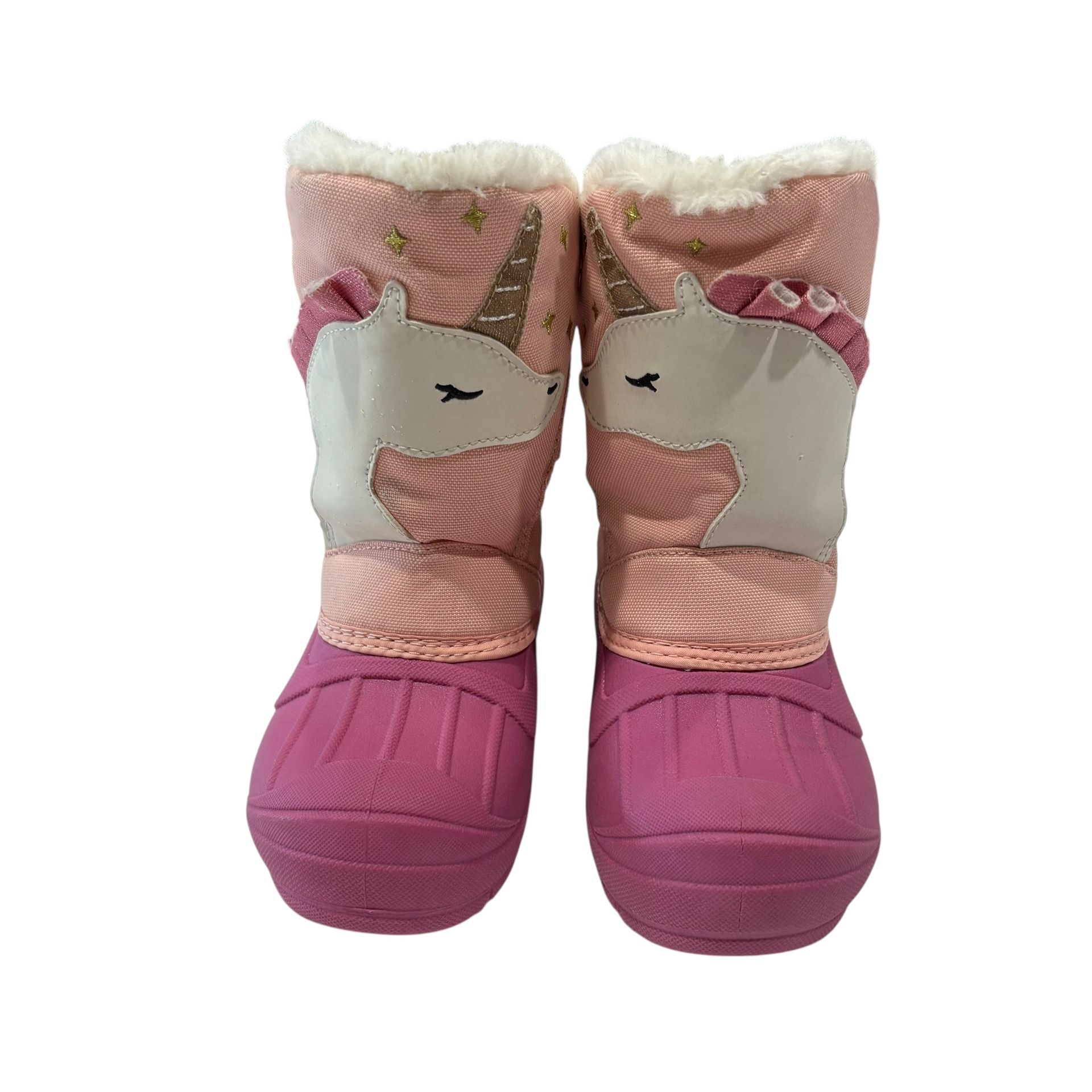 Toddler Kids 11C Unicorn Snow Boots Girls Boys Waterproof Insulated Warm Winter Sports
