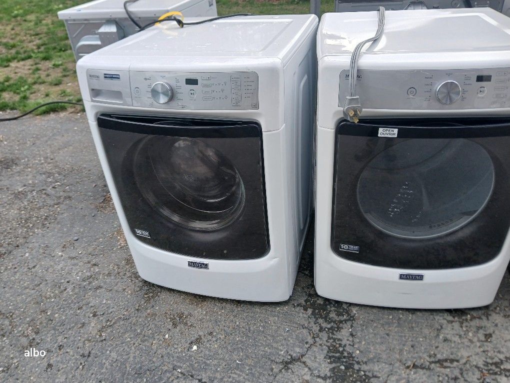 Maytag Commercial Washer And Dryer Set Electric
