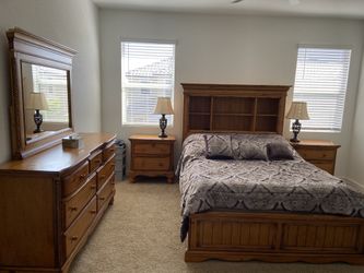 Bedroom Set Real Wood