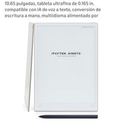 iFLYTEK AINOTE 2 Paper Tablet, 10.65 Inch Digital Notebook, 4.2mm Ultra-Thin Tablet, Support AI Speech to Text, Handwriting Conversion, Multi-Language