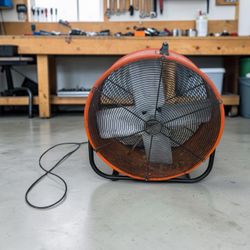 26” Maxx Air High Velocity Electric 2-Speed Heavy Duty Tilt Drum Shop Fan! Works great! Retails $169