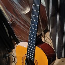 Like New Classical Nylon String Acoustic Guitar, Already Setup, Tuned And Ready To Go, Plays And Sounds Great 
