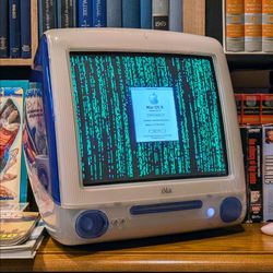 Y2K Apple iMac G3 Indigo Frutiger Aero CRT  - Works Great!