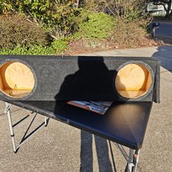 Custom Dual 12" Slim Subwoofer Box 