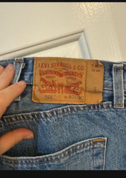 Size 40 30 Levi 501 jeans