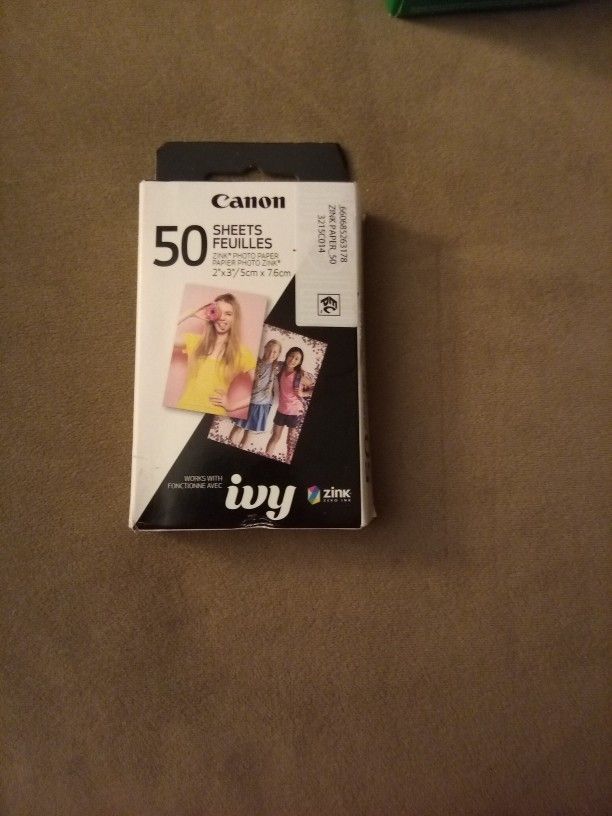 Canon Ivy 50 Sheets Zink Photo Paper