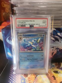 PSA 9 Vaporeon Master Ball Reverse Holo #022