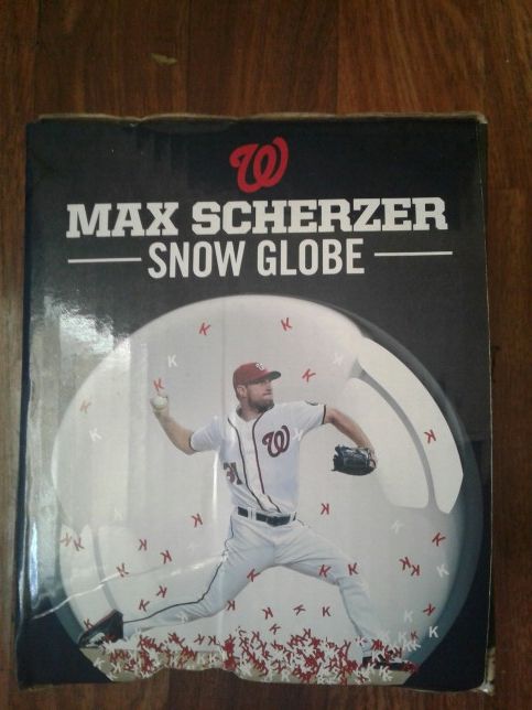 Collectible Max Scherzer Snow Globe